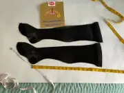 French Black Stemm brand Hold Up stockings RHT, s 8 1/2