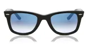 Ray-Ban RB2140F Wayfarer Asian Fit 901/3F Men's Sunglasses Black Size 52