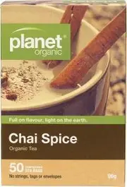 Planet Organic Chai Spice Herbal Tea Bags 50pk