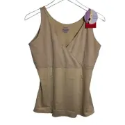 Spanx Hide And Sleek Criss Cross Cami tank Nude size 1X shapewear NWT