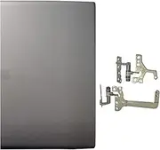 New Compatible for ASUS VivoBook 15 X512 X512F A512 A512F F512 F512D V5000F Rear Lid TOP Case Laptop LCD Back Cover/Hinges L&R (Color : Silver A and Hinges)