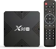 CHROX Android 12.0 TV Box,X98H Smart Tv Box Allwinner H618 Quad Core 64-Bit Support HD 4K/ 3D/ H.265 10/100M Ethernet 2.4/5G Dual WiFi BT 5.0 Set Top Box,4gb+32gb