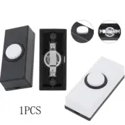 DOOR BELL CHIME BELL PUSH PRESS BUTTON BLACK WHITE INSERTS