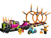 [Lego] Stunt Truck & Ring of Fire Challenge
