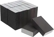 WATIIFUFU 14pcs Sanding Sponge Sand Block Sponges Sandpaper Sand Paper Building Materials Processing Tools Drywall Hand Sander Sanding Blocks Drywall Sponge Dark Brown Aluminum Oxide