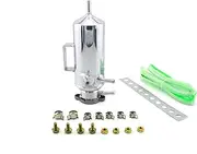 PCECKMZTFZ 350ml Aluminum Car Overflow Catch Tank Cooler Coolant Reservoir Kit Universal Expansion Tank Silver Auto Accesories radiator