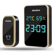 Wireless Doorbell No Battery Required Self-Powered Door Bell Ring Chime Doorbell