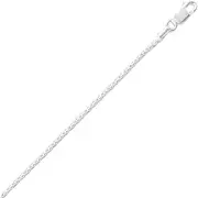 [JewelryWeb] 925 Sterling Silver French Wheat Chain Necklace Chain-Necklace for Women and Men