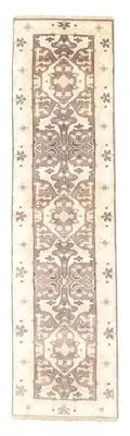 Vintage Hand-knotted Runner Rug 2'5" x 9'10" Traditional Wool Carpet