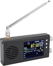 Portable SSB Shortwave Radio, AM FM SW CB VHF UHF WX AIR LW MW Full Band Radio Receiver, 3.2 Inch LCD Display, Two Stereo Speakers, 5000 mAh Battery Operated (Black)
