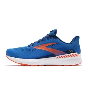 Brooks 慢跑鞋 Launch GTS 8 運動 男鞋 路跑 緩震 DNA科技 透氣 健身 球鞋 藍 橘 1103591D463