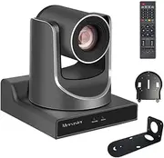 HD Video Conference Camera, 20X Full HD Live Streaming Video Camera, SDI/HDMI/IP Outputs for Church/Events Services Bundled with SDI USB Capture Device