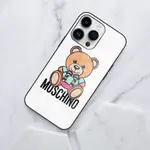 FASHIONS MOSCHINO LOGO 2 手機殼防摔保護套 TPU 適用於 IPHONE XR XS 13 14