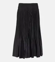 [Vince] Vince Wrap midi skirt AU 14 black