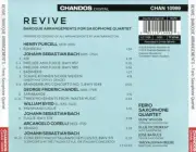 J.S. BACH - REVIVE - FERIO SAXOPHONE QUARTET NEW CD