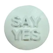 SAY YES CANDY HEART COOKIE STAMP EMBOSSER MADE IN USA PR5472