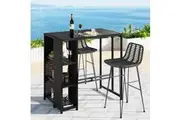 Gardeon Outdoor Bar Set Patio Furniture Dining Chairs Table and Chairs Wicker