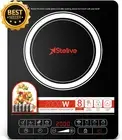 2000W Electric Induction Cooktop Portable 8 Power Levels Touch Sensor Black