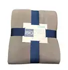 The Big One TWIN / TWIN XL Fleece Blanket Gray Microfleece Throw Blanket