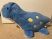 BRAND NEW Takashoji Blue and Yellow Soft Fuzzy Jumbo Dinosaur Plush 24" NWT