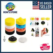 3 Inch Drill Buffing Pad, 11 Pcs Car Foam Pads Kit, Drill Buffer Polisher Att...