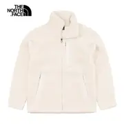 The North Face 北臉 北面 男女 外套 保暖 抓絨 寬鬆 米白 NF0A7QT1N3N