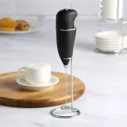 Milk Frother with Stand Handheld Whisk Drink Foamer Blender Mixer for1324