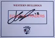 Harvey Gallagher SIGNED Western Bulldogs Card. AFL Football. Bontempelli Tom Ed.