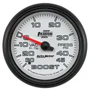 Autometer Phantom II Boost/Vacuum Gauge - 30 inHg/45 PSI, 2 5/8 Inch, AU7808