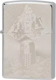 Zippo Oil Lighter Amabie Apparition Epidemic Disappear Silver Regular Case Japan