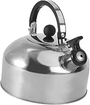 CRILSTYLEO Stainless Steel Kettle Automatic Whistle Suitable for Induction Cooker Gas Stove and Electric Cooker Fast Heating Dust Cover for Tea and Drinks