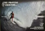 VOLCOM 2009 surf BRUCE IRONS tubed proving grounds poster Flawless New Ol Stock