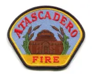 Atascadero Fire Department Patch California CA