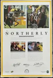 "Northerly" Caulfield Cup, Cox Plate Personally Signed Unframed Print