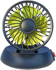 Car Fans That Blow Cold Air - Single Head Cooler for Dash - Foldable Vehicle Cooling Fan, 3 Speeds, for SUVs, RVs, Trucks, Sedans, Cruises, USB Powered