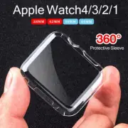 Full Cover CLEAR PVC Case Screen Protector For Apple iWatch Series 40mm