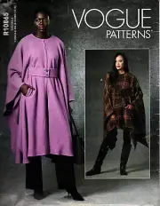 Vogue R10865 Misses XS to M Easy Belted Capes Uncut Sewing Pattern
