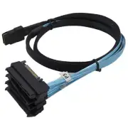SAS SATA Cable Internal Mini SAS SFF-8087 to 4*SFF-8482 with SATA Power 0.5m/1m