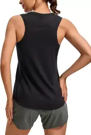 Lightweight Tank Top for Women Racerback Sleeveless Workout Tops High Neck Athle