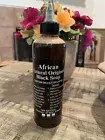 Unscented Raw African Black Liquid Soap - 100% Organic Face Body Wash For Eczema