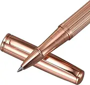 DanYee Liquid Ink Rollerball Pen,Essential Business Nice Pens,Metal pen Smooth writing stylish design effortless writing,Luxury pens with gift case for Men & Women Rosegold