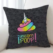 Funny Unicorn Poop Cushion Cover