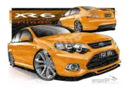 XR6 FG MK II XR6 FG II XR6 TURBO 19 OCTANE A2 FRAMED PRINT (FT403W)