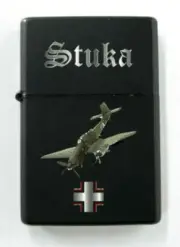 Stuka German Luftwaffe Junkers JU Fighter Dive Bomber Rudel Black Lighter Case S