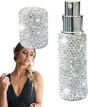 Empty Perfume Spray Bottles | 10ml Bling Sample Case Glass Atomizer,Reusable Cosmetic Container, Small Travel Dispenser, Fragrance Oil Sprayer for Travel