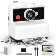 Kids Camera Instant Print, 48MP/2.5K UHD Kids Instant Print Camera, Christmas...
