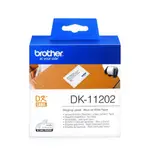 BROTHER DK-11202原廠定型標籤帶 62X100MM 白底黑字 耐久型紙質(2入裝)