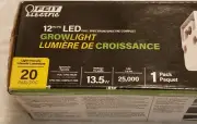 Feit LED Full Spectrum Grow Light Kit 12" Modular Linkable System 13.5W 1200 Lum