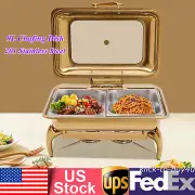 9 L Chafing Dish Buffet Set for Catering Parties Buffets Stove Heat Preservation