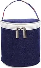 ULTECHNOVO Insulated Lunch Bag for Women Men, Portable Leakproof Thermal Insulation Aluminum Thickened Lunch Box Cooler Bag for Soup/Milk/Porridge Cup for Work, School, Picnic, Travel (Blue